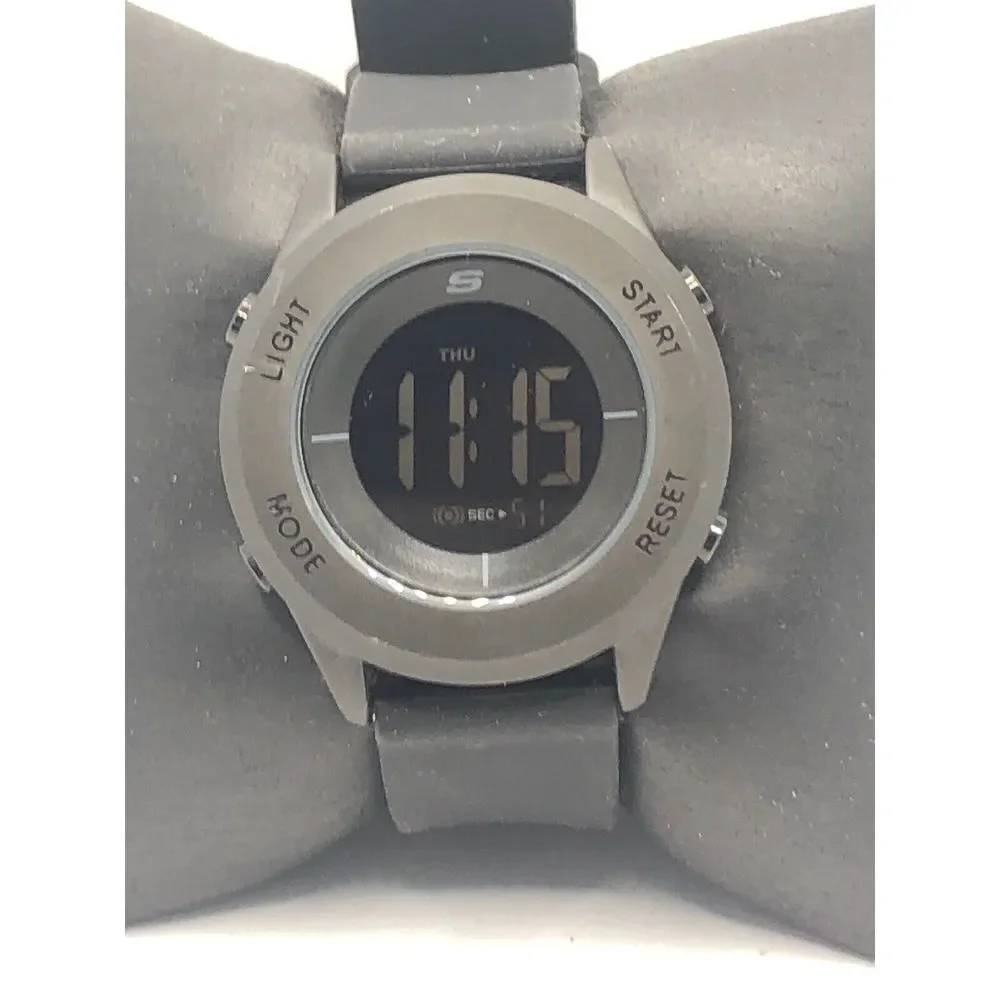 Skechers SR6126 Unisex Black Resin Digital Black Dial Quartz Wrist Watch OP313
